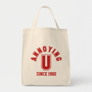 Funny Annoying You Bag, Red Tote Bag