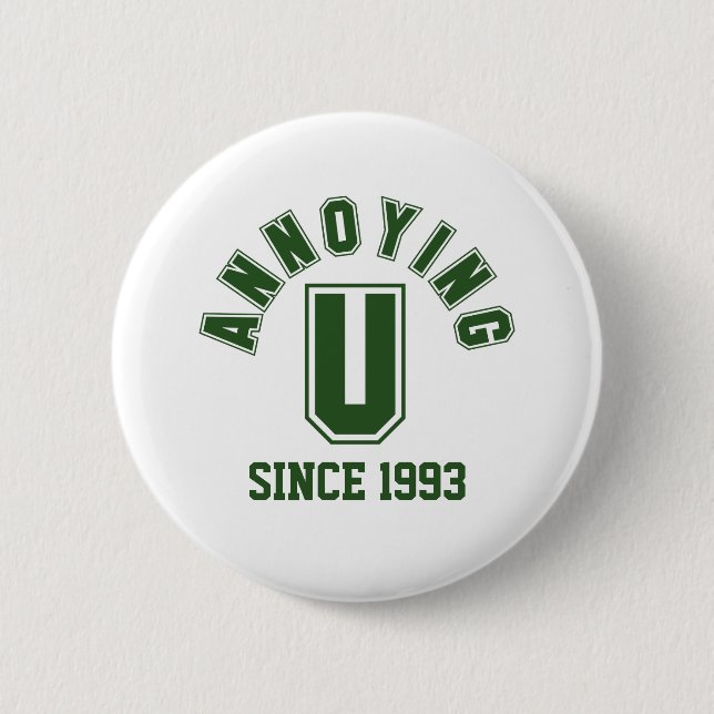 Funny Annoying You Button, Green Button (Front)