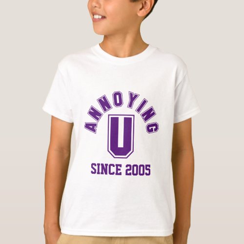 Funny Annoying You Girls Tee Purple T_Shirt