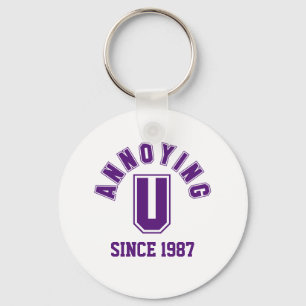 Funny Annoying You Keychain, Purple Keychain