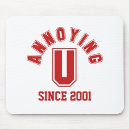 Funny Annoying You Mousepad, Red Mouse Pad