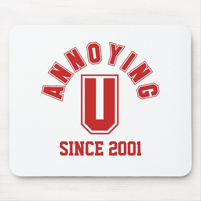 Funny Annoying You Mousepad, Red Mouse Pad (Front)
