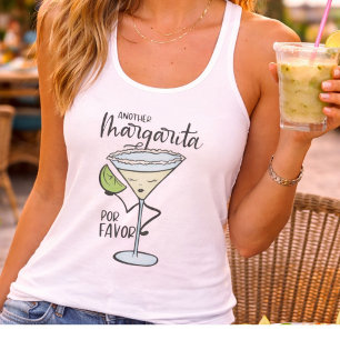 Funny Another Margarita Por Favor Tank Top