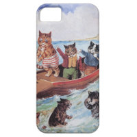 Funny Anthropomorphic Cats Vintage Wain iPhone SE/5/5s Case