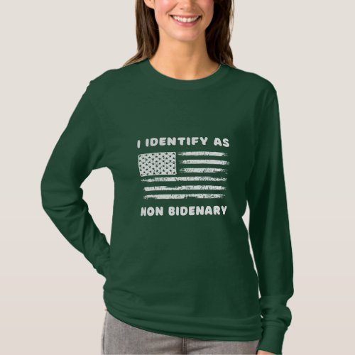 Funny Anti Biden Conservative Non Bidenary T_Shirt