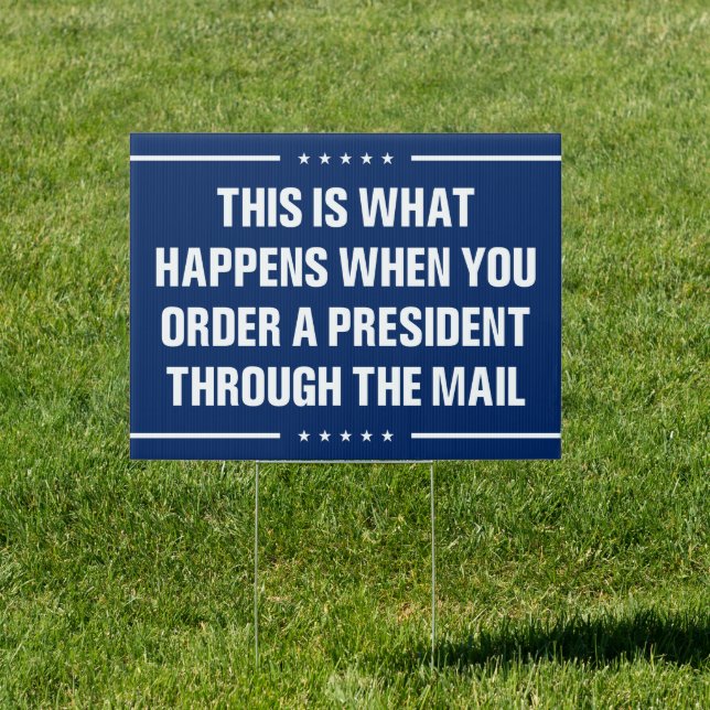 Funny anti Biden Vote Trump 2024 election Sign (Insitu)