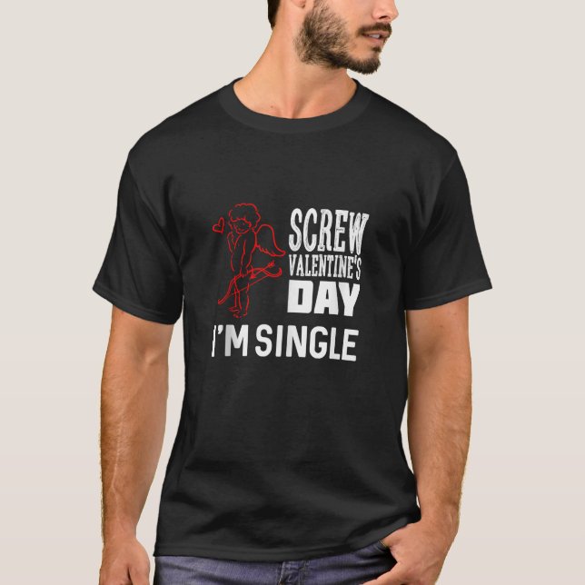 Funny Anti Day Valentines Cupid Meme Tank Top (Front)