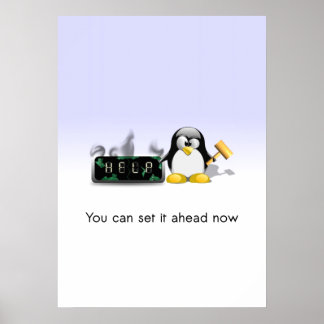 Funny Anti Daylight Saving Time Poster