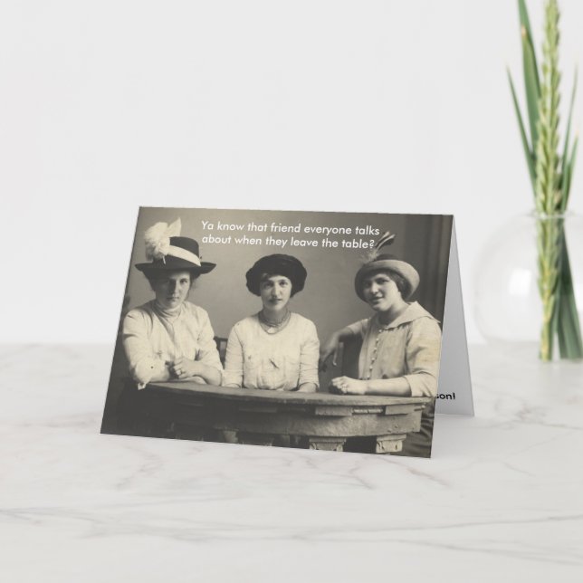 Funny Anti-Friendship Card (Front)