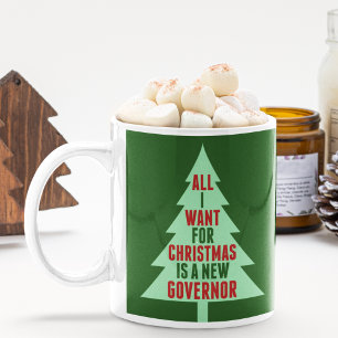 Funny Anti Governor Abbott Christmas Tree Holiday Coffee Mug