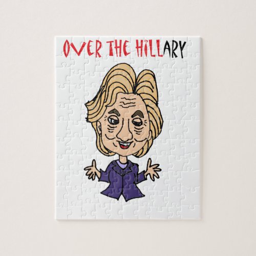 Funny Anti Hillary Clinton Political Art Jigsaw Puzzle