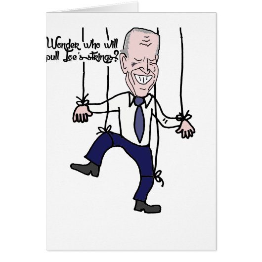 Funny Anti Joe Biden Puppet Political Cartoon (Front)