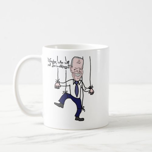 Funny Anti Joe Biden Puppet Political Cartoon Coffee Mug