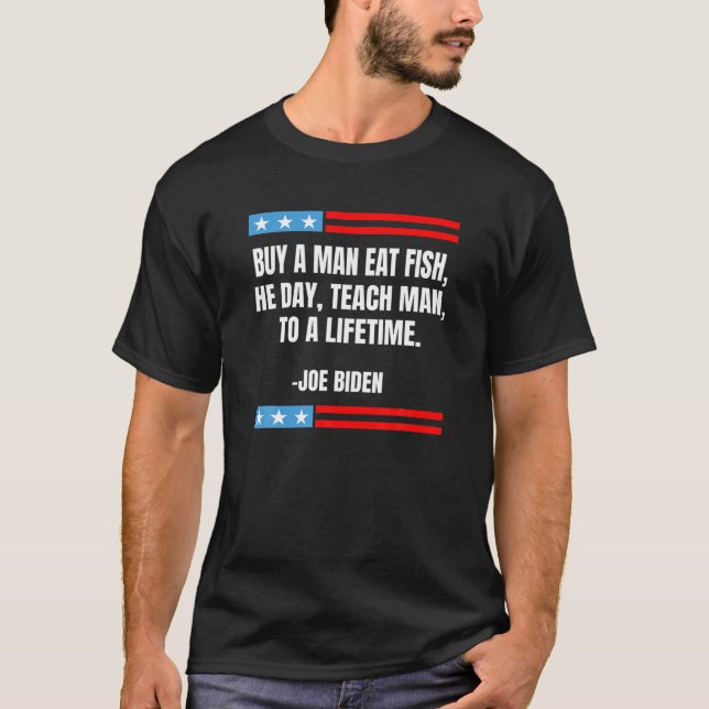 Funny Anti Joe Biden Trump Election Republican Pol T-Shirt (Front)