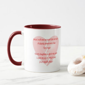 Funny Anti-Love Valentines Day Poem Coffee Mug