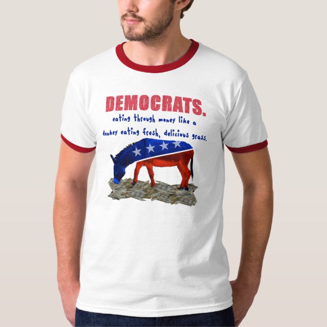Funny Anti Obama Anti Democrat Mens T Shirt (Front)