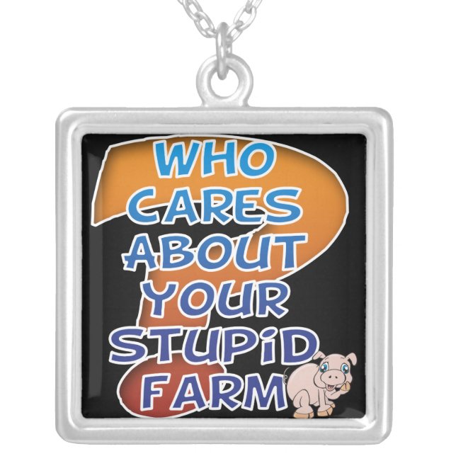 Funny ANTI Online Farming Necklace (Front)