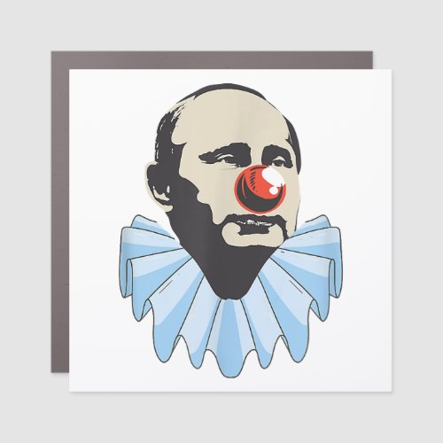 Funny Anti Putin Clown Gift  Car Magnet