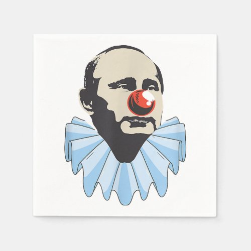 Funny Anti Putin Clown Gift  Napkins