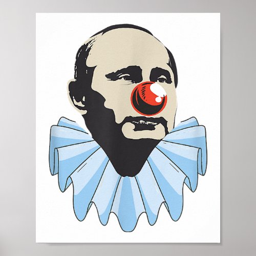 Funny Anti Putin Clown Gift  Poster