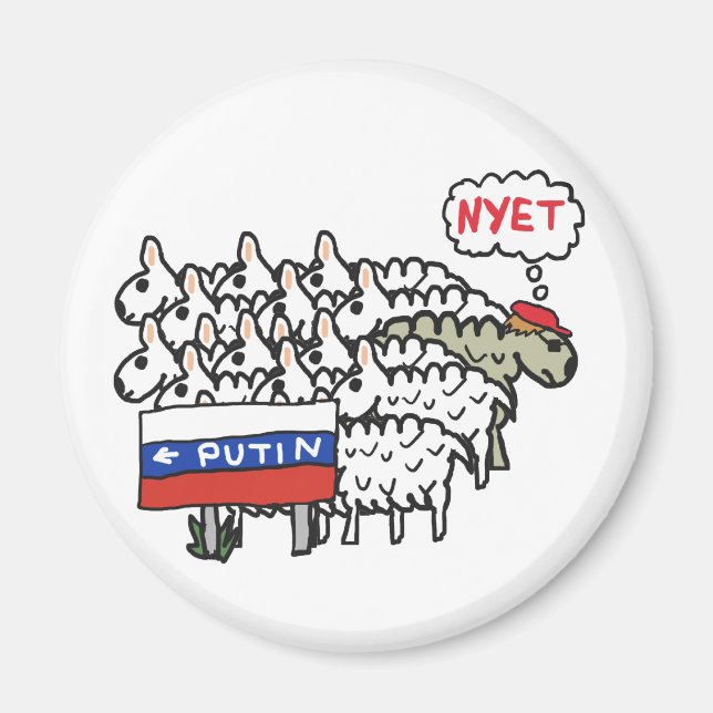 Funny Anti Putin Magnet (Front)
