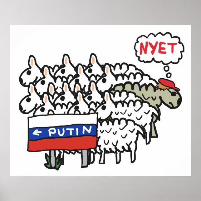 Funny Anti Putin Poster (Front)