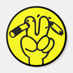 Funny Anti Smoking ⚠ Thai Sign ⚠ Magnet