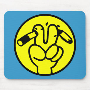 Funny Anti Smoking ⚠ Thai Sign ⚠ Mouse Pad