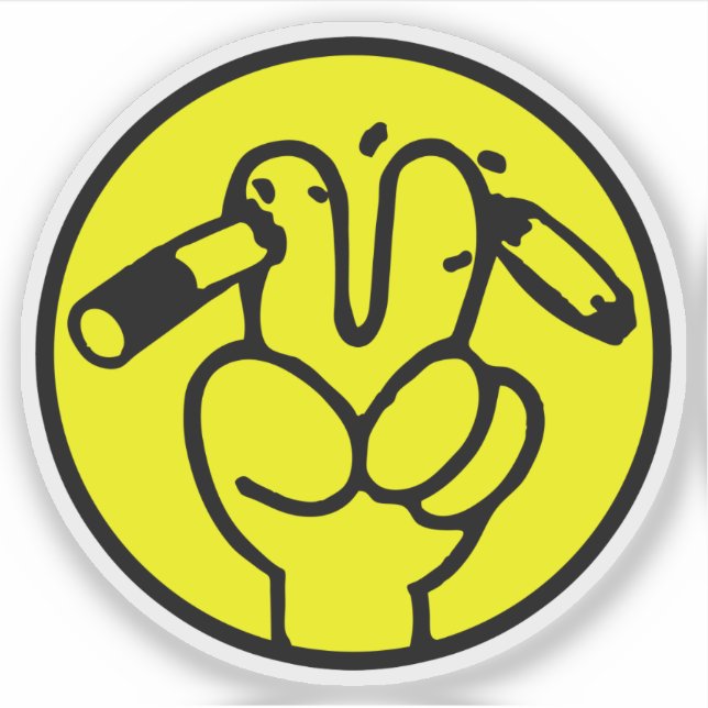 Funny Anti Smoking ⚠ Thai Sign ⚠ Sticker (Front)