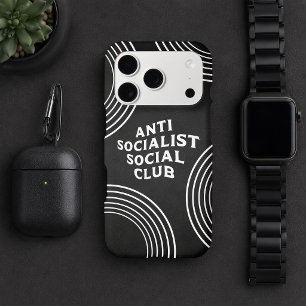 Funny Anti Socialist Social Club Socialism iPhone 17 Pro Case