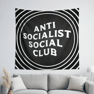 Funny Anti Socialist Social Club Socialism Tapestry