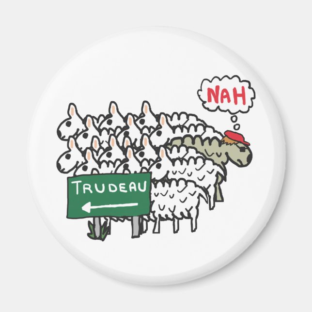 Funny Anti Trudeau Magnet (Front)