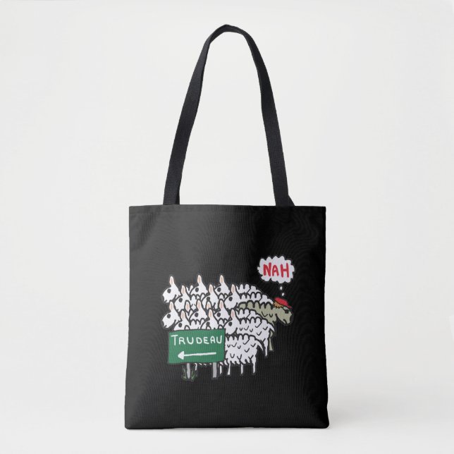 Funny Anti Trudeau Tote Bag (Front)