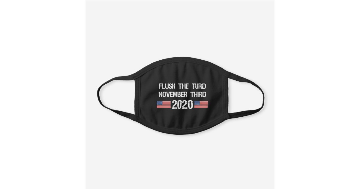 Funny Anti Trump 2020 Elections Black Cotton Face Mask Zazzle Com