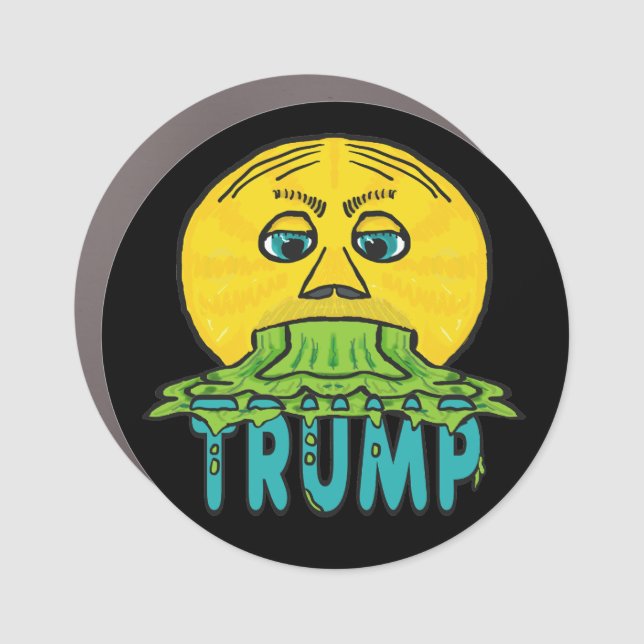 Funny Anti Trump Car Magnet (Front)