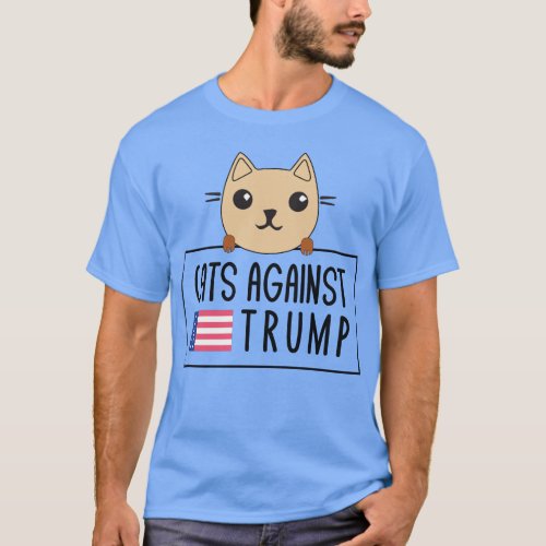Funny Anti_Trump Cats Against Trump T_Shirt