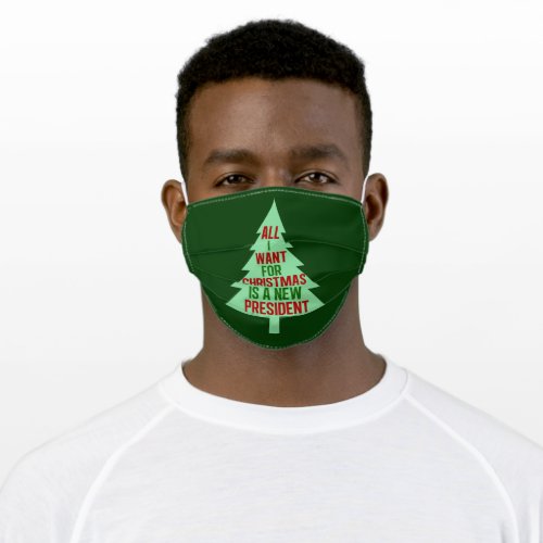 Funny Anti Trump Christmas Adult Cloth Face Mask