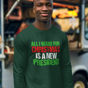 Funny Anti Trump Christmas Long Sleeve T-Shirt