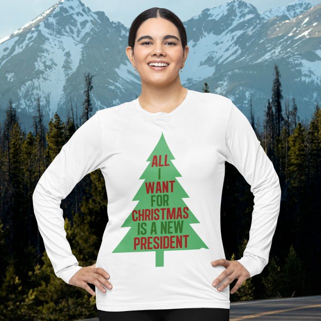 Funny Anti Trump Christmas Women's Long Sleeve T-Shirt (Creator Uploaded)