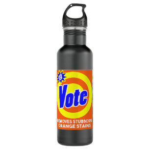 Funny Anti Trump Detergent Soap Box Vote Remove Or Stainless Steel Water Bottle