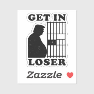 Funny Anti Trump for Prison Sticker