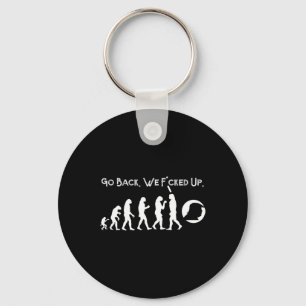 Funny Anti Trump - Go Back! Trump Evolution Tee Keychain
