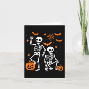 Funny Anti Trump Halloween Skeleton Card