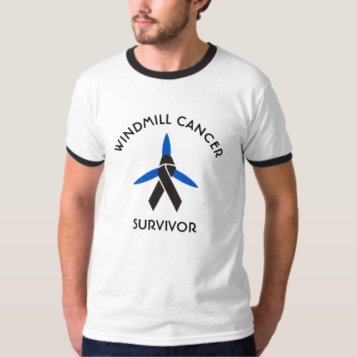 Funny Anti Trump Humor Windmill Cancer Survivor T_Shirt