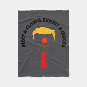 Funny Anti Trump Not My President Quote Democrat U Fleece Blanket
