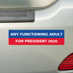 Funny Anti Trump Political Bumper Sticker | Zazzle