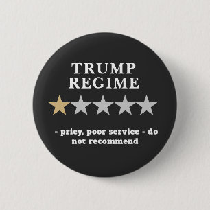 Funny Anti Trump Review Political Humor Button