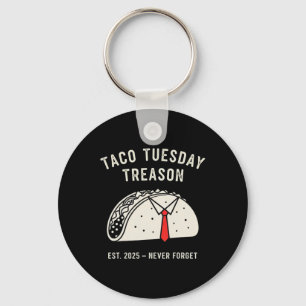 Funny Anti-trump Taco Tuesday Political Protest Li Keychain