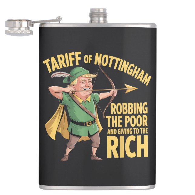  Funny Anti Trump Tariff Flask (Opened)