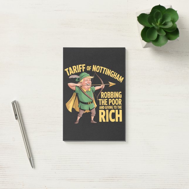  Funny Anti Trump Tariff Post-it Notes (Office)